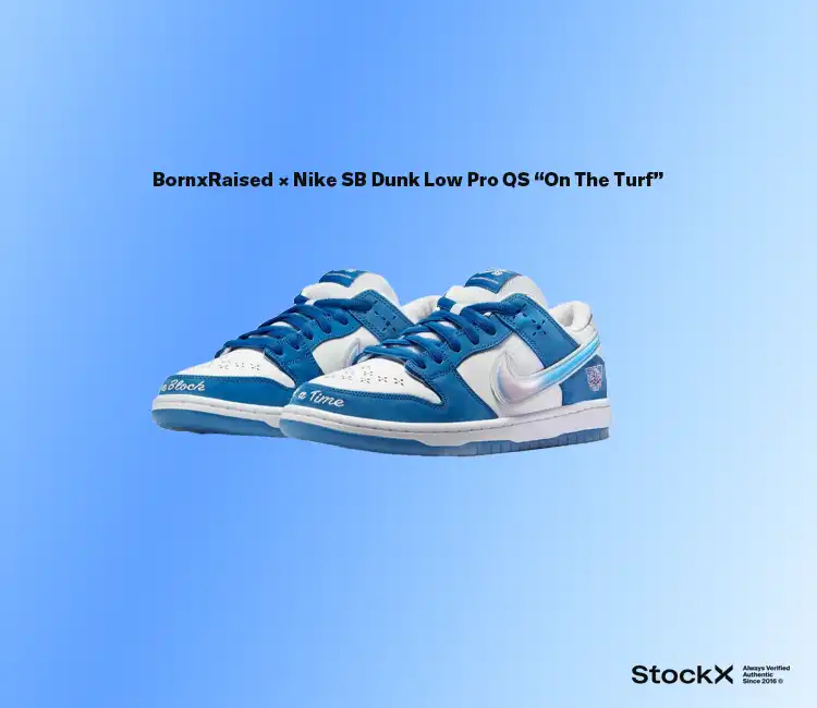BornxRaised × Nike SB Dunk Low Pro QS “On The Turf”
